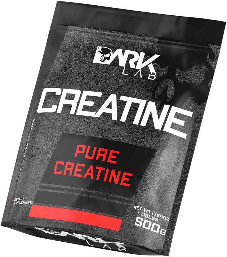 Premium Dark Lab Creatine Monohydrate 500g - 166 Servings, Pure Muscle Building Supplement for Strength and Energy