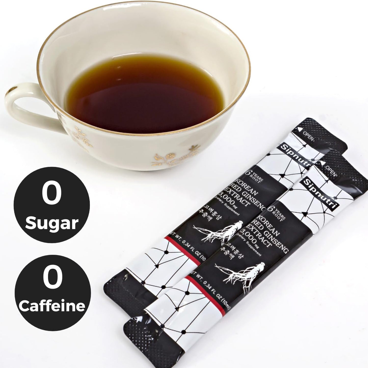 Premium Diamond Collagen Drink with Korean Panax Ginseng Extract - 18000 mg Liquid Supplement