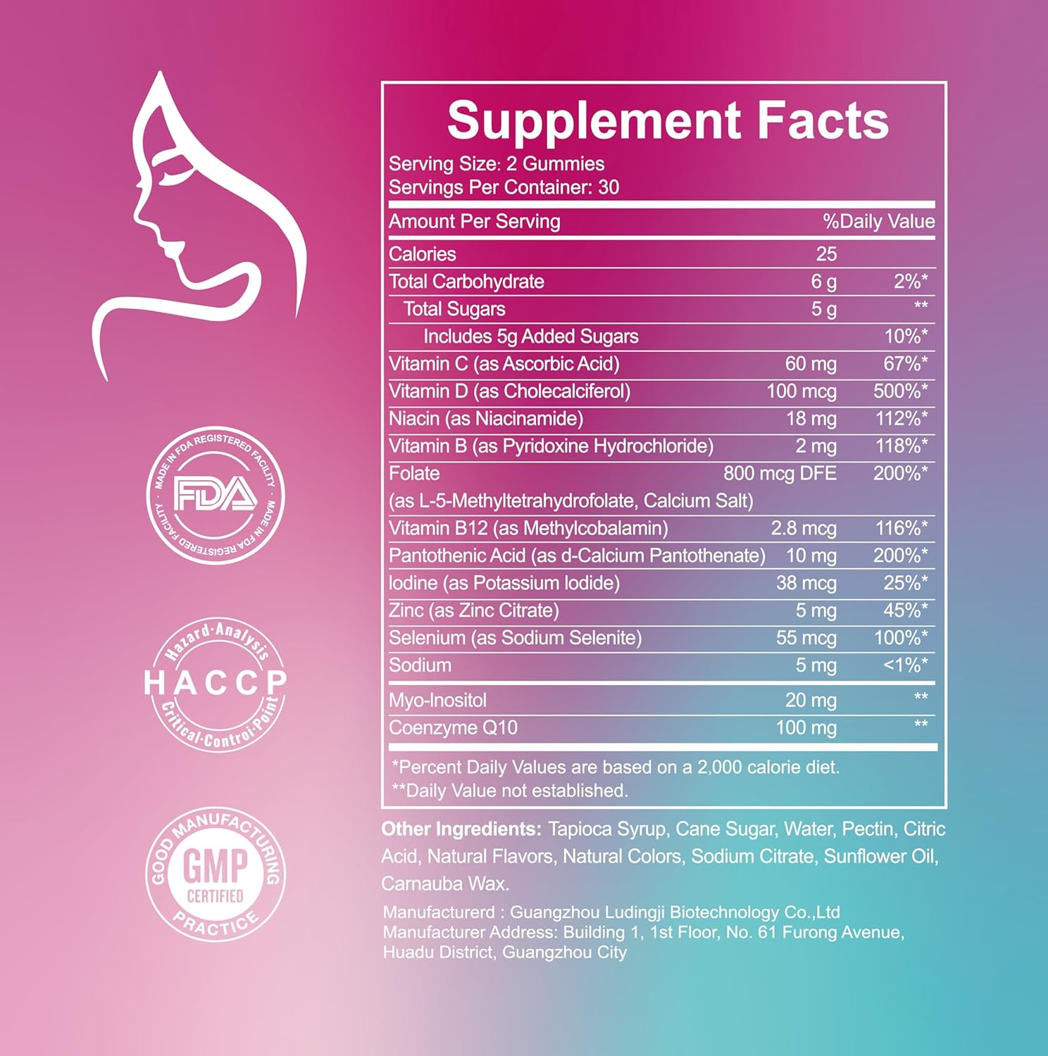 Premium Fertility and Feminine Balance Gummies for Women's Health with CoQ10, Folate, and Vitamins - Prenatal Conception Supplements for Ovulation and Menstrual Cycle Support