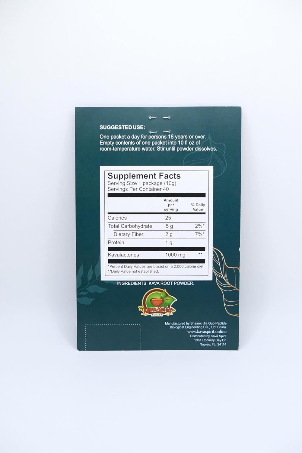 Premium Fijian Noble Instant Kava Powder - 10% Kavalactones - Authentic - 2 Packets - 0.7 oz