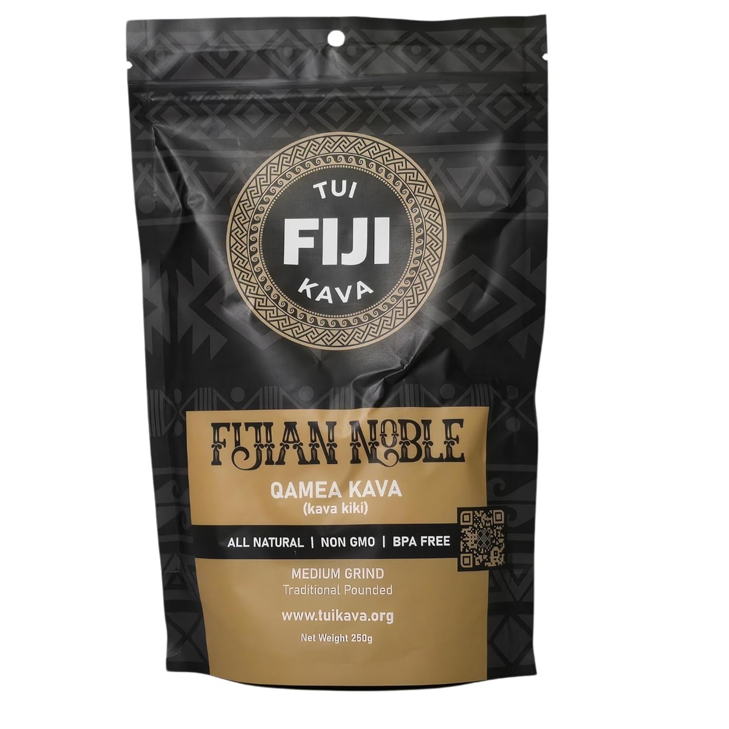Premium Fijian Noble Kava Root Powder 250g - All Natural Stress Relief and Relaxation - Increase Focus and Improve Mood - Trial Size Medium Grind - Strainer Bag Needed