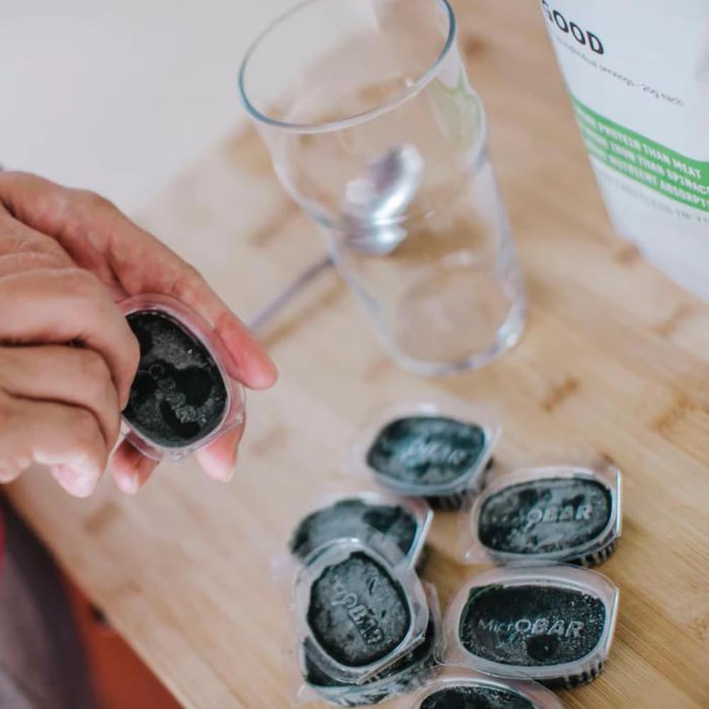 Premium Frozen Spirulina Superfood Packs - Nutrient-Rich & Easy to Use for Adults & Teens - 8 Packs with 7 Cubes Each (20g per Cube) - 1.120kg Total