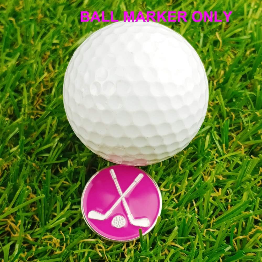 Premium Golf Ball Marker Value Set with Hat Clips for Men and Women Golfers - 4 Mixed Markers Included