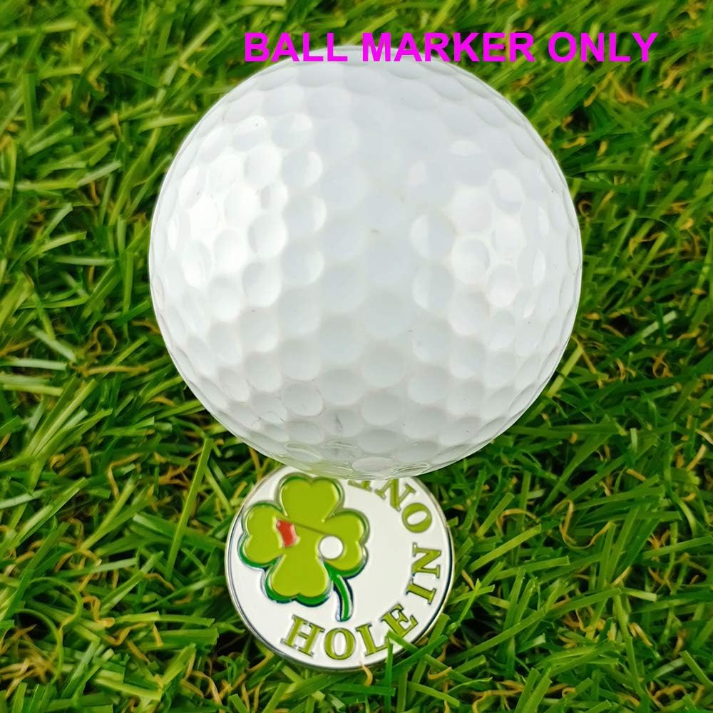 Premium Golf Ball Marker Value Set with Hat Clips for Men and Women Golfers - 4 Mixed Markers Included