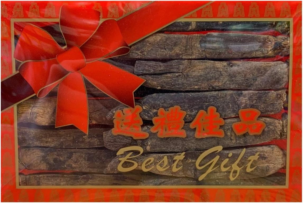 Premium Grade 6-Year Dried Panax Red Ginseng Root for Nutrition (8oz) - Green