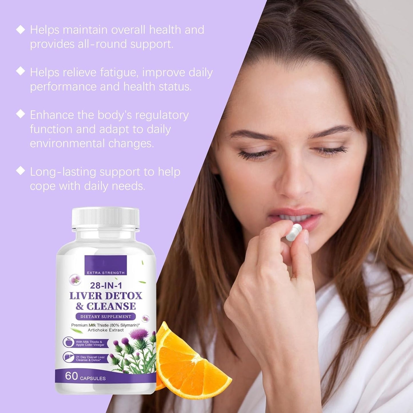 Premium Milk Thistle Complex Dietary Supplement - Supports Liver Function & Cleansing - 80% Silymarin Flavonoids - 60 Tablets (3 Count, Pack of 3)