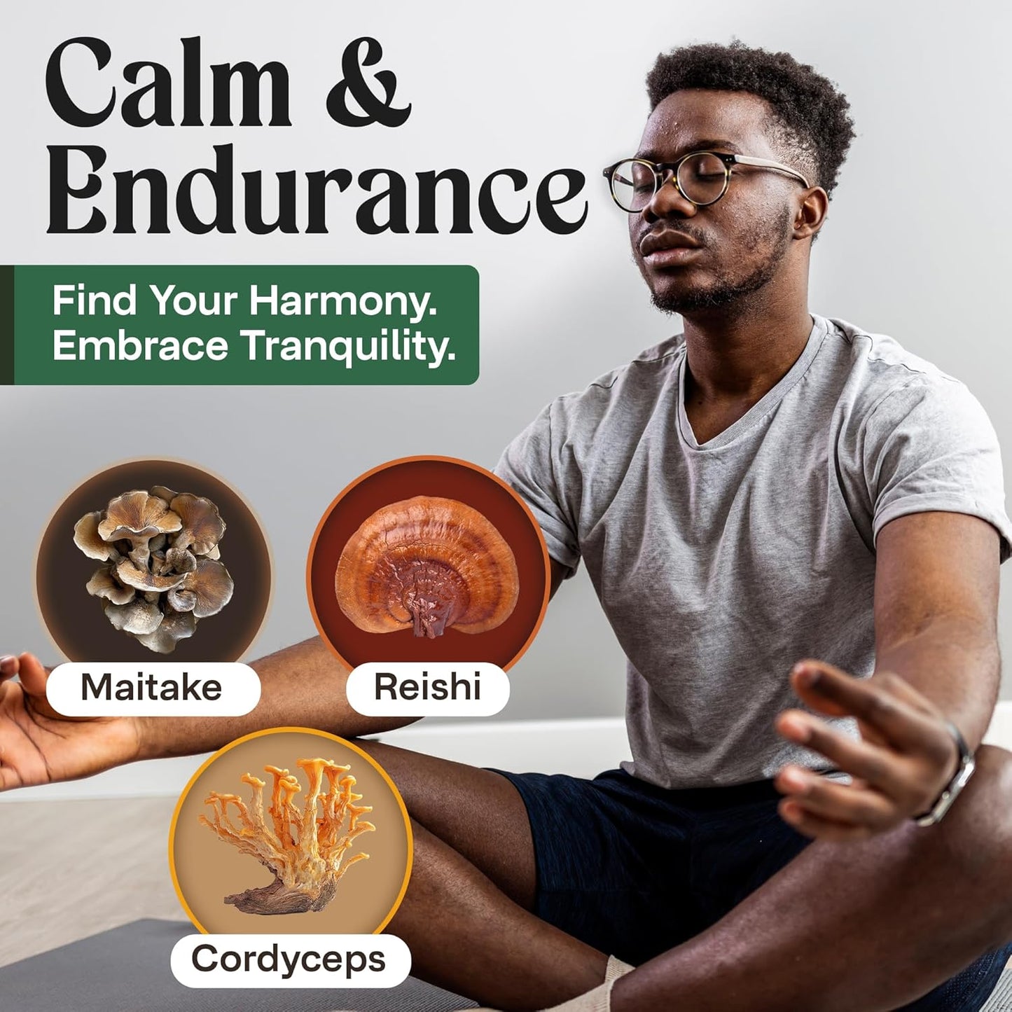 Premium NAO Zen 10-in-1 Mushroom Gummies: Brain, Immune & Energy Support - Reishi, Lion’s Mane, Chaga, Cordyceps, Shiitake, Maitake & Turkey Tail - Non-GMO, Vegan, USA Made
