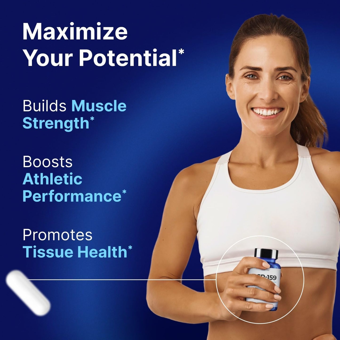 Premium Quality HealMeal BCP-159 Capsules for Muscle Recovery & Post Workout Support - High Potency Formula Made in USA | 60 Capsules, 1000 mcg