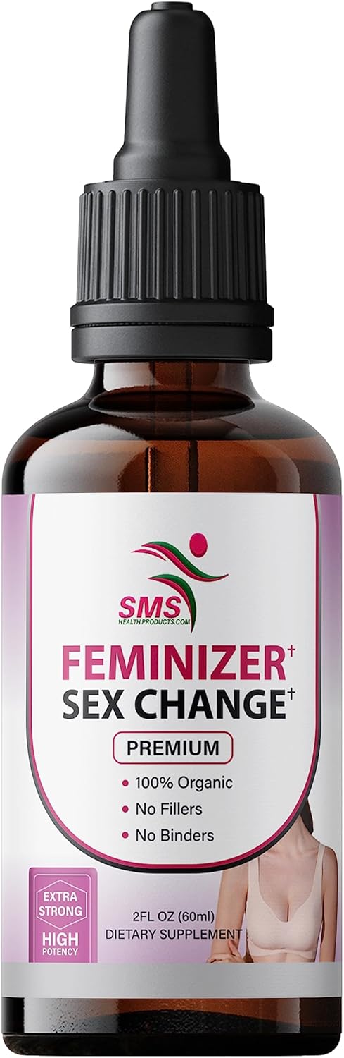 Premium SMS Feminizer: Pueraria Mirifica Drops for Estrogen | Herbal Liquid Extract | Non-GMO & Organic | 2 Fl Oz for Trans Women & LGBT