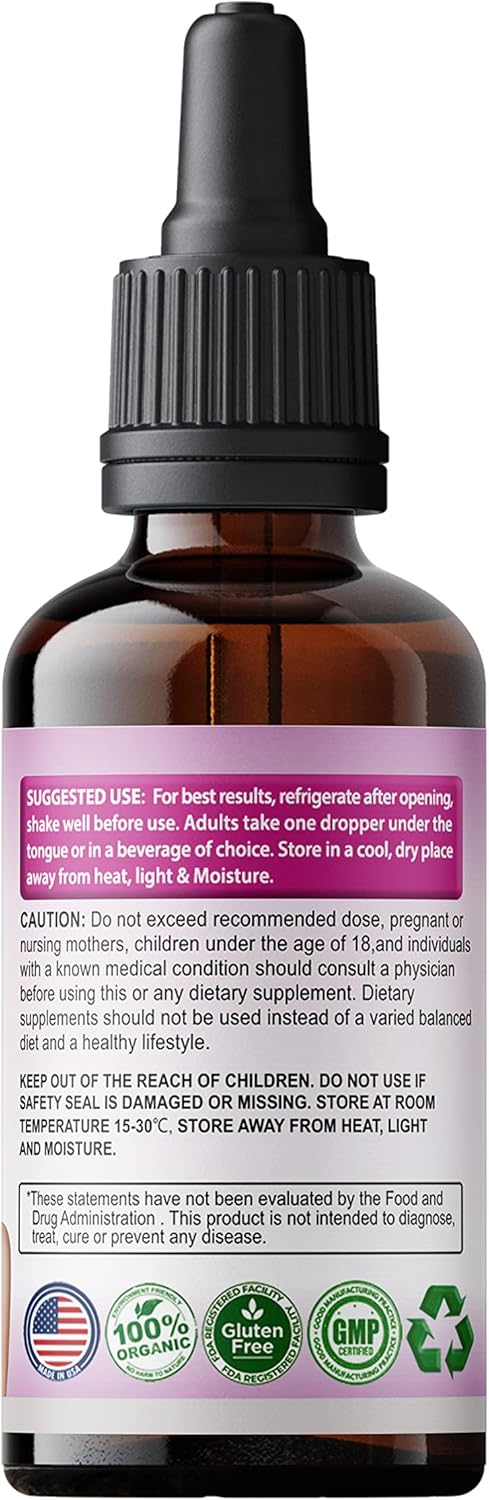 Premium SMS Feminizer: Pueraria Mirifica Drops for Estrogen | Herbal Liquid Extract | Non-GMO & Organic | 2 Fl Oz for Trans Women & LGBT