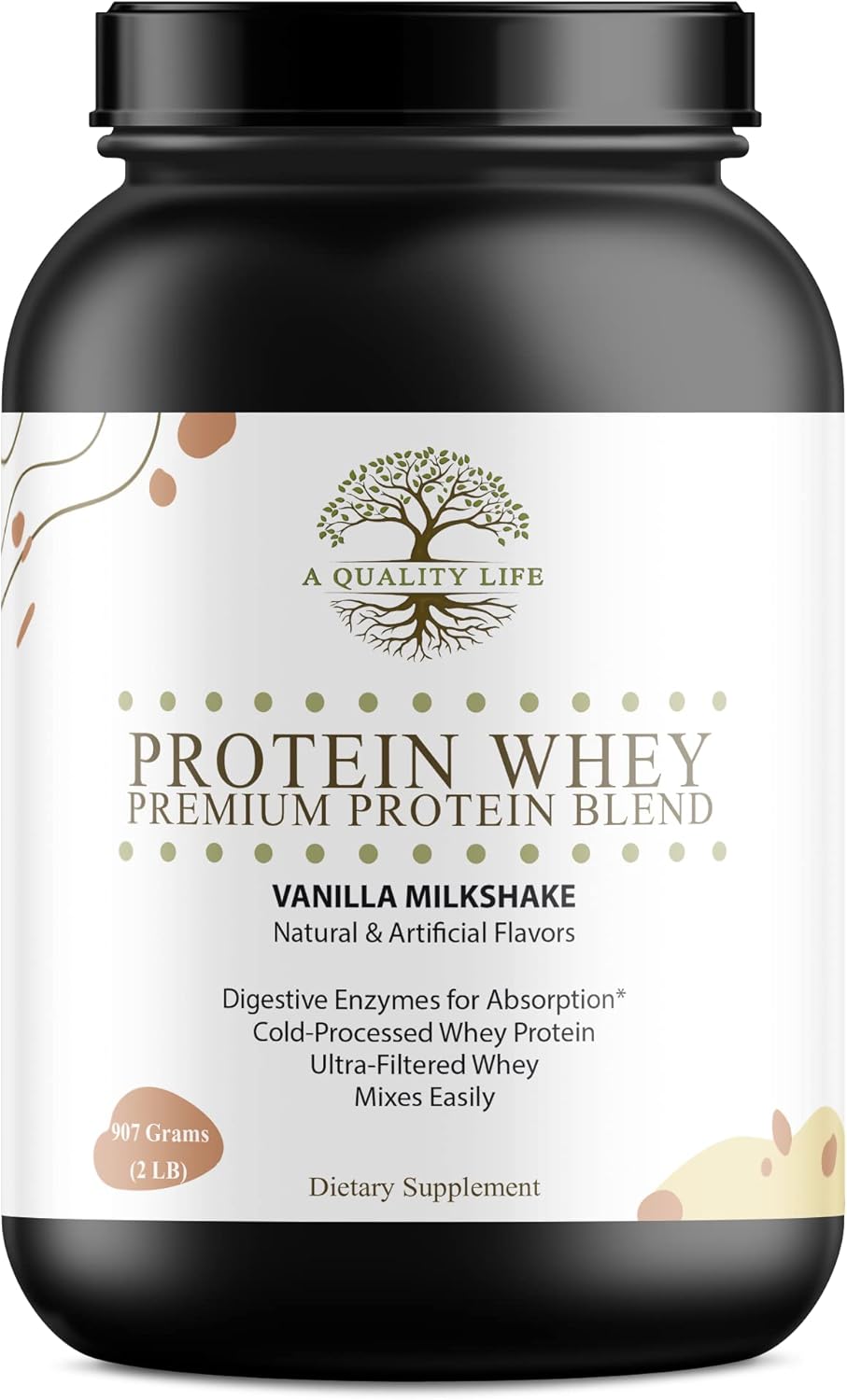 Premium Vanilla Milkshake Protein Whey Blend for a Quality Life