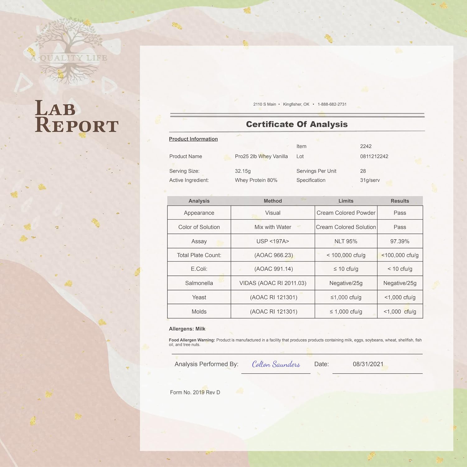 Premium Vanilla Milkshake Protein Whey Blend for a Quality Life