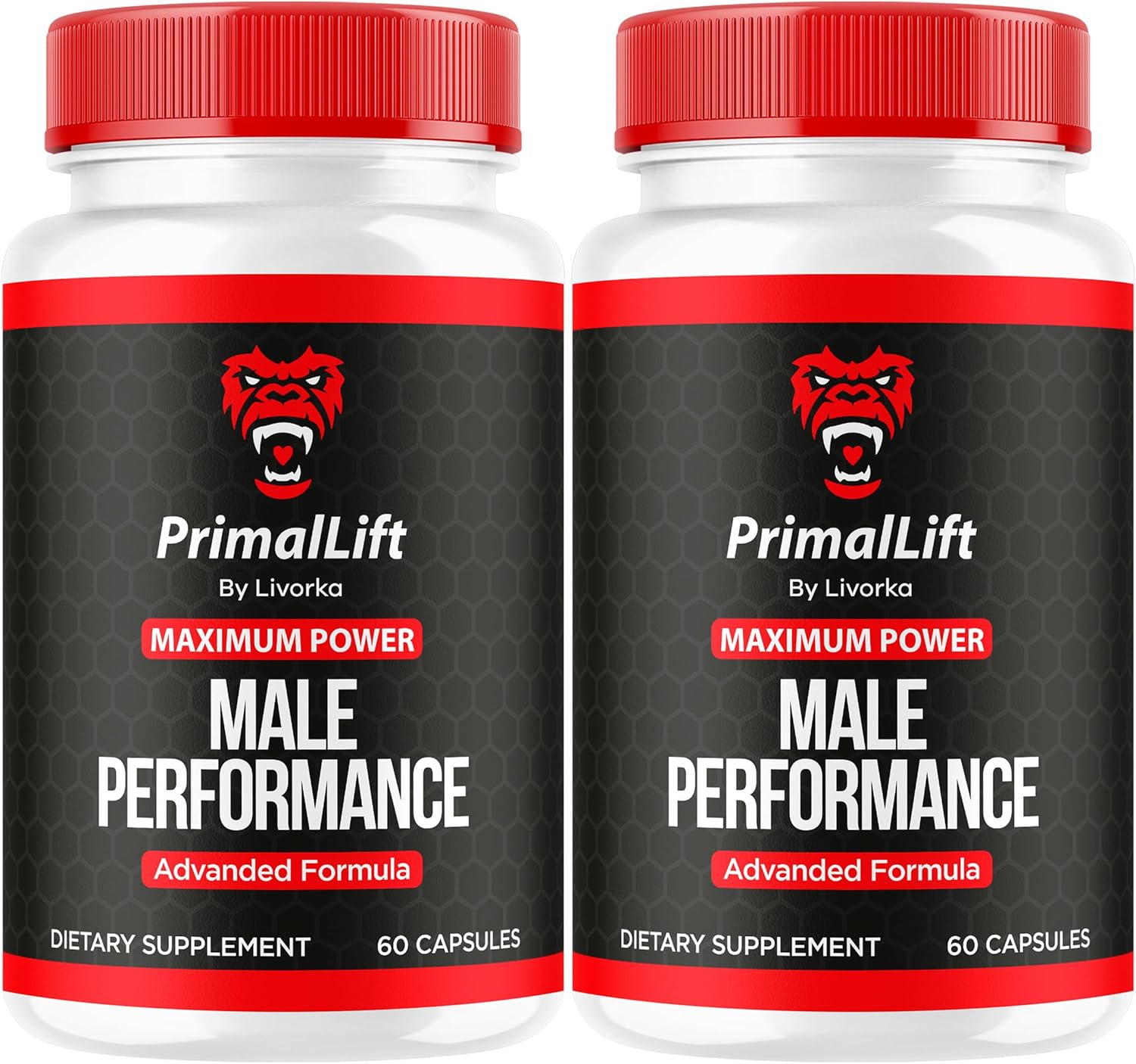 Primal Lift Capsules for Men - 2 Pack, Advanced All Natural Support Supplement, 120 Capsules for 2 Months