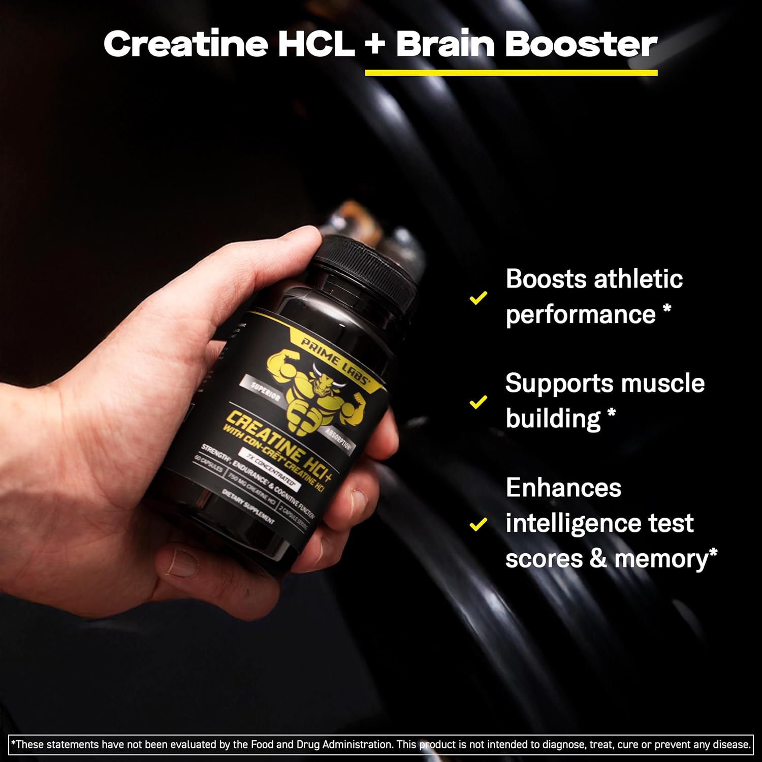 Prime Labs Prime Test Capsules with Creatine HCl for Enhanced Performance