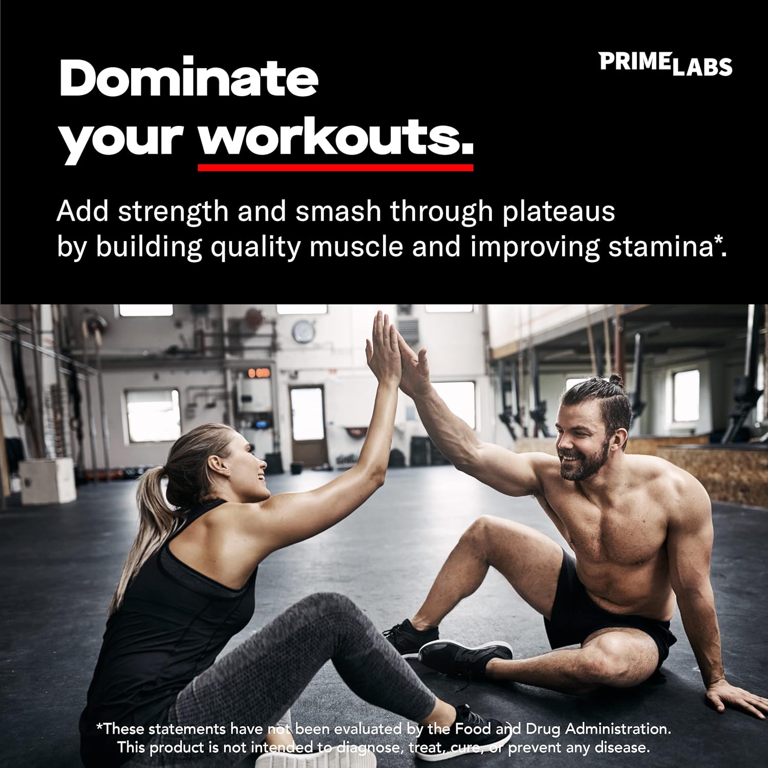 Prime Labs Prime Test Capsules with Creatine HCl for Enhanced Performance