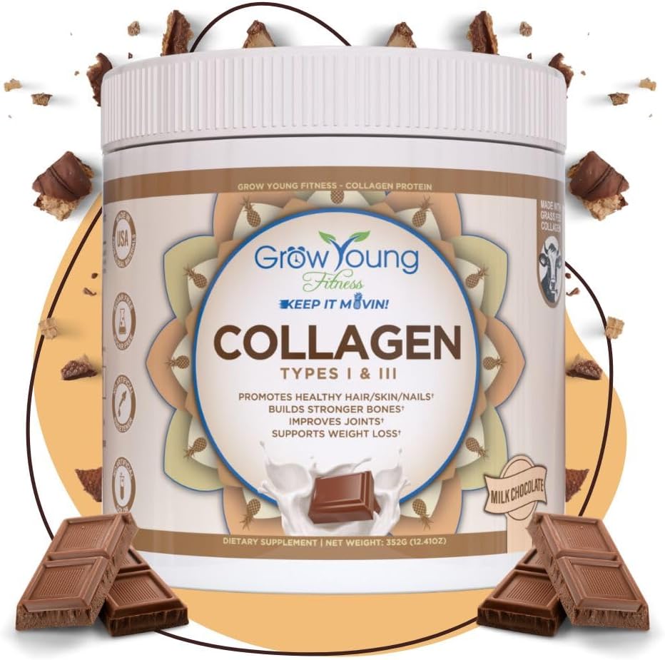 Probiotic and Chocolate Collagen Bundle for Digestive Health, Skin, and Bones - 30 Pack Probiotics + 12.4oz Collagen Powder