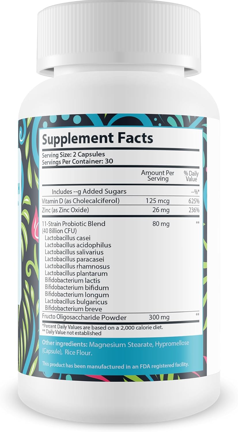 Probiotic & Prebiotic Blend for Digestive Health, Immune Support, and Increased Energy - Enhance Gut Microbiome for Optimal Health - Pro Lean Biome Health Formula