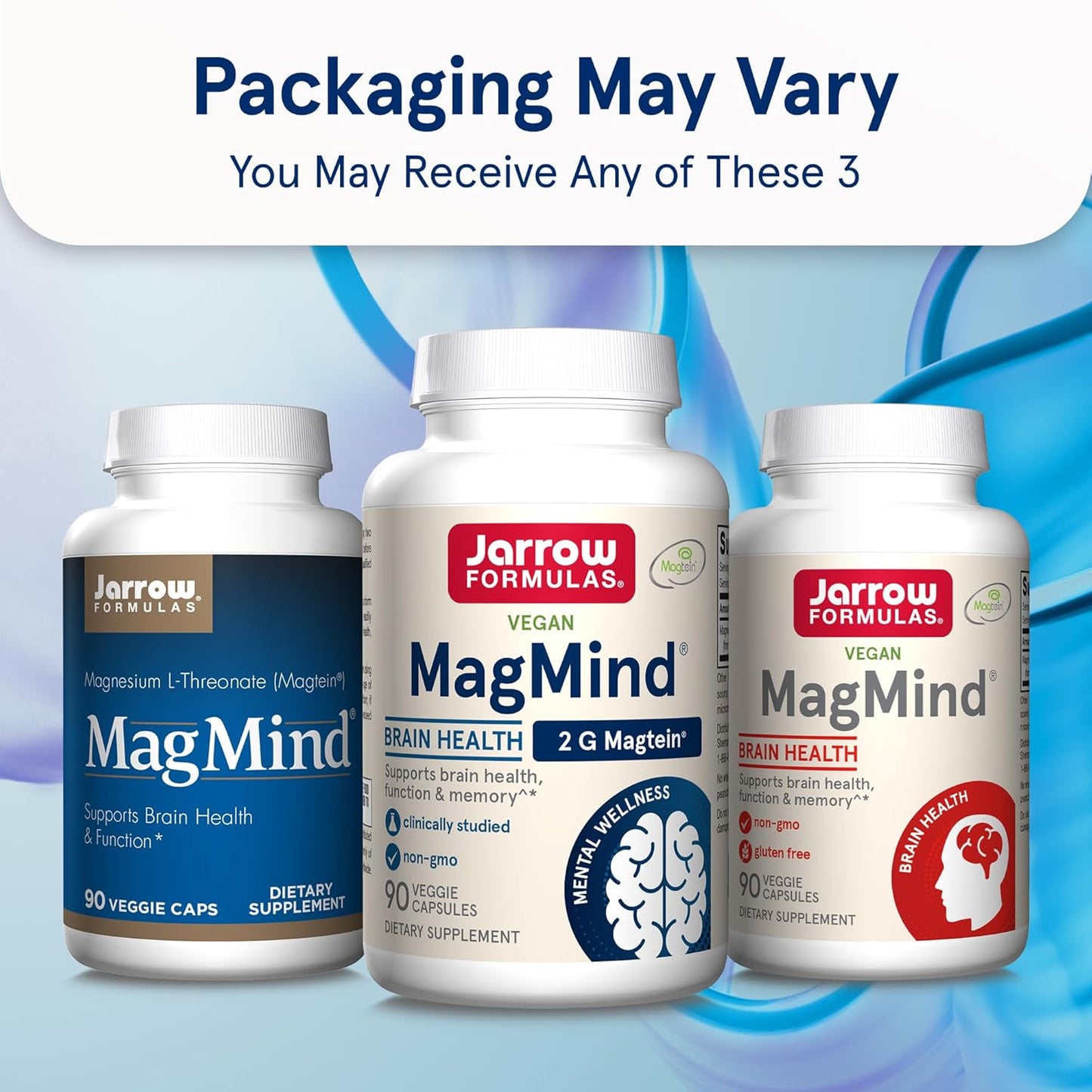 Probiotics and MagMind Brain Health Bundle by Jarrow Formulas - 10 Billion CFU