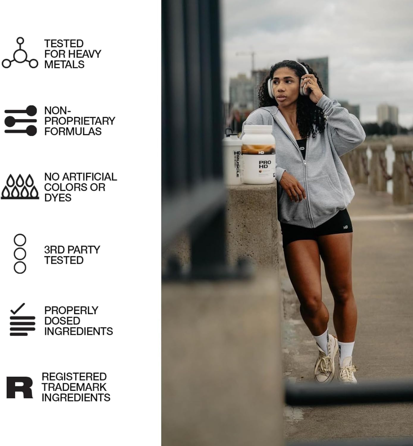 ProHD Clear Whey Protein Powder - Grass Fed Isolate, 23.5g Protein, Low Sugar, Gluten Free - Raspberry Flavor, 30 Servings