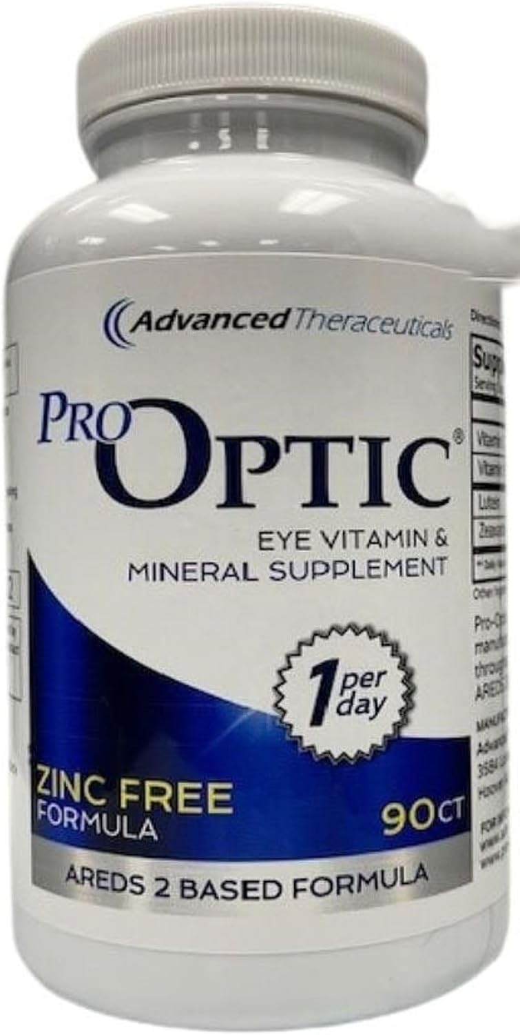PROOPTIC Traditional AREDS 2 Formula - 90 Capsules, Zinc-Free, One Capsule Daily, 3 Month Supply