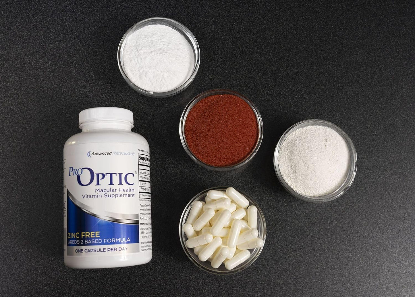 PROOPTIC Traditional AREDS 2 Formula - 90 Capsules, Zinc-Free, One Capsule Daily, 3 Month Supply
