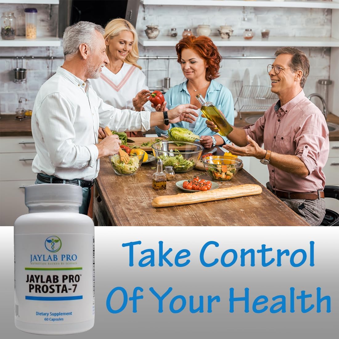 Prosta-7 Nutrients by JAYLAB PRO for Optimal Prostate Health Support
