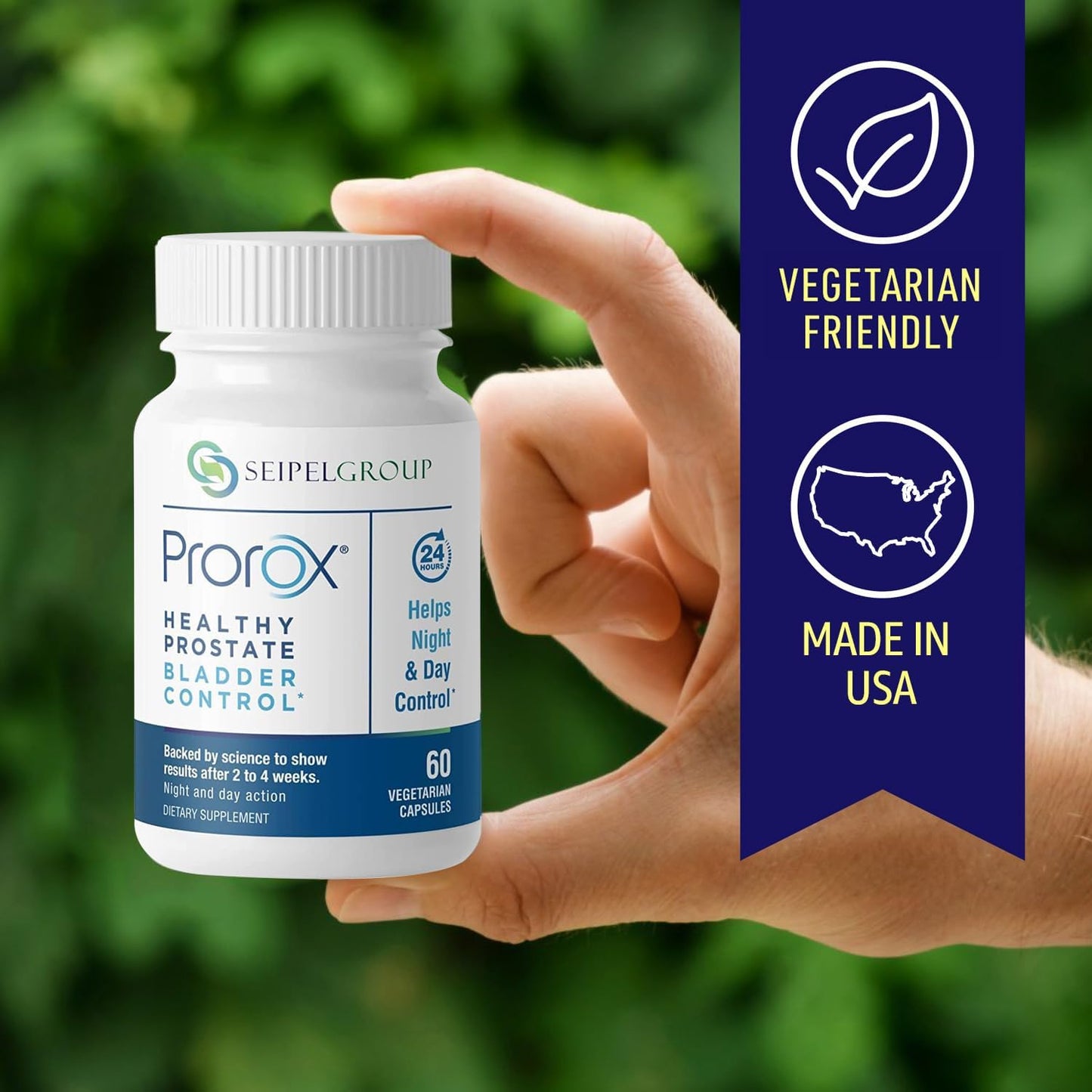 Prostate Bladder Control Supplements for Men - Saw Palmetto, Promotes Healthy Prostate & Bladder, Reduces Urgency - 60 Capsules