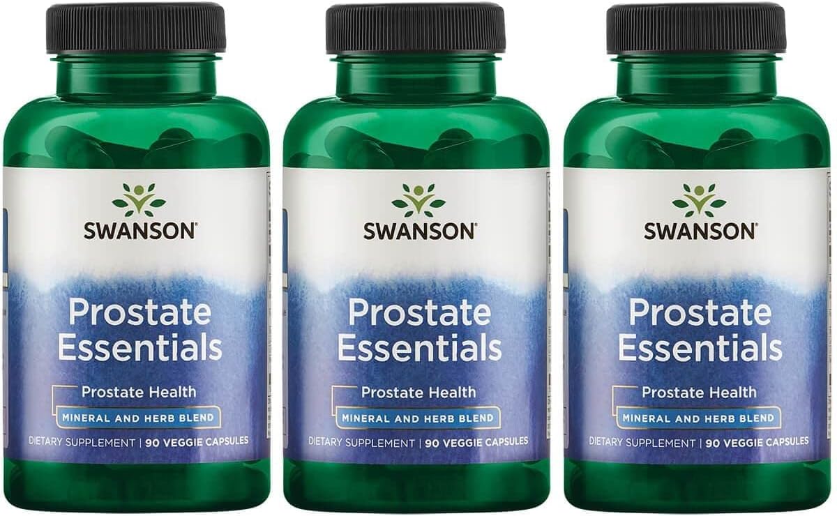 Prostate Health Support Supplement with Zinc and Saw Palmetto - Promotes Urinary Tract Flow and Bladder Control - 90 Veggie Capsules (3 Pack)