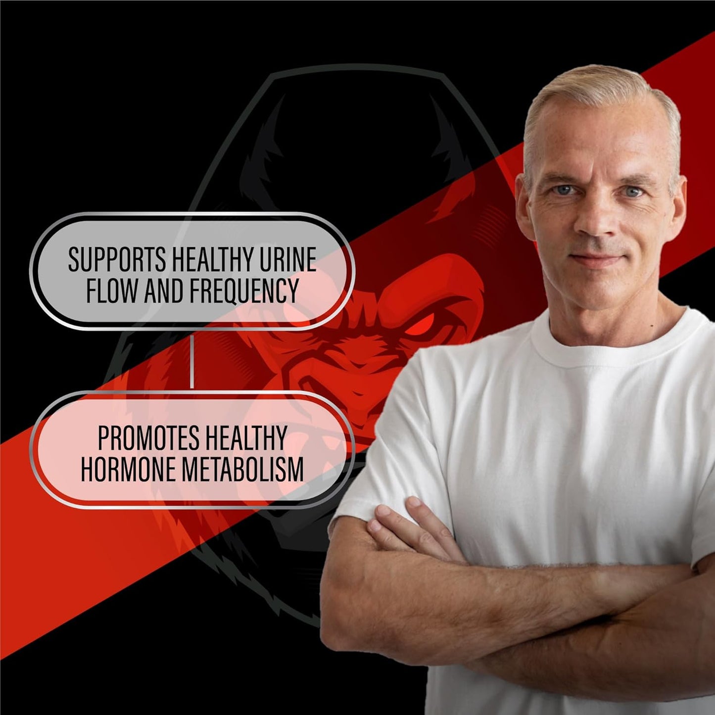 Prostate Support Supplement for Men | Reduce Nighttime Urination | Promote Sleep | Herbal Bladder Relief | Urinary Support (2-Pack)