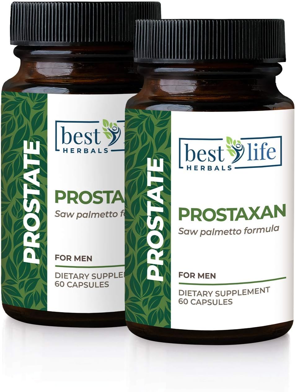 ProstaXan Saw Palmetto Supplement for Men's Prostate and Bladder Health - Pack of 2