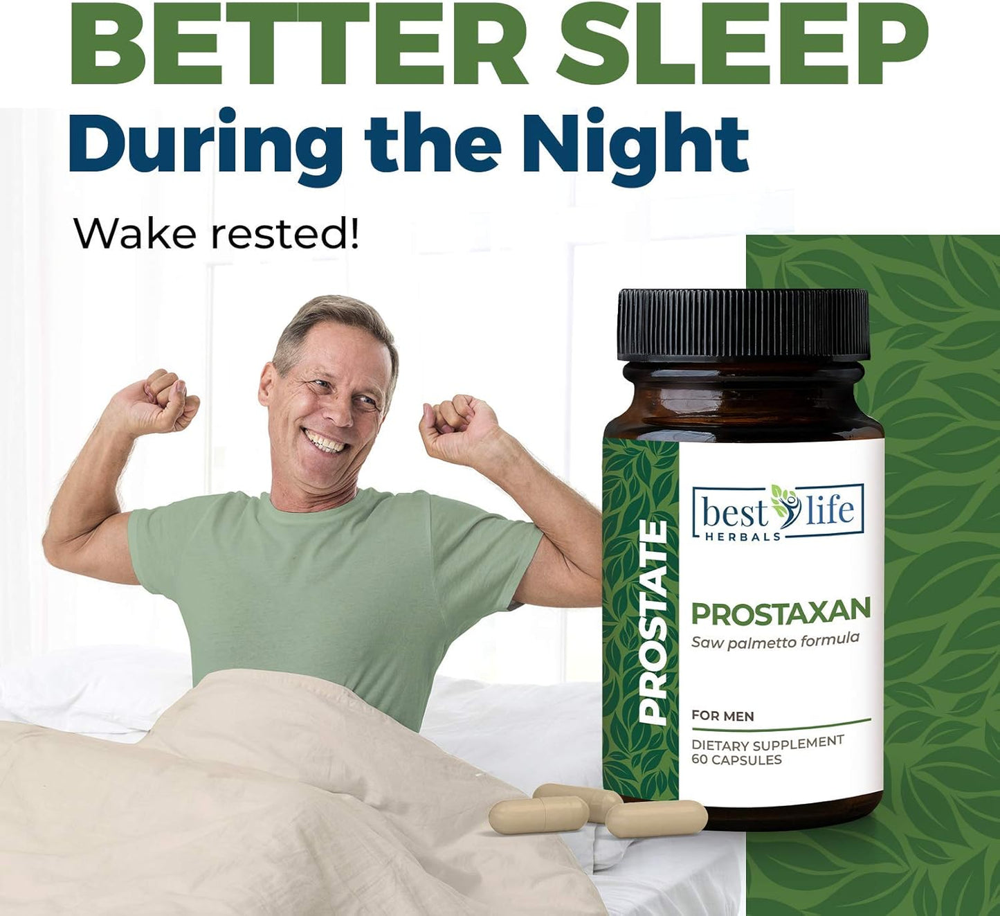 ProstaXan Saw Palmetto Supplement for Men's Prostate and Bladder Health - Pack of 2