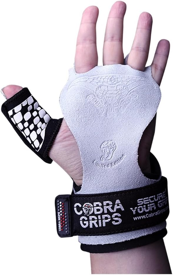 Protect Your Hands from Blisters with Grip Power Pads Cross Training Grips for Gymnastics, Pullups, and Weight Lifting