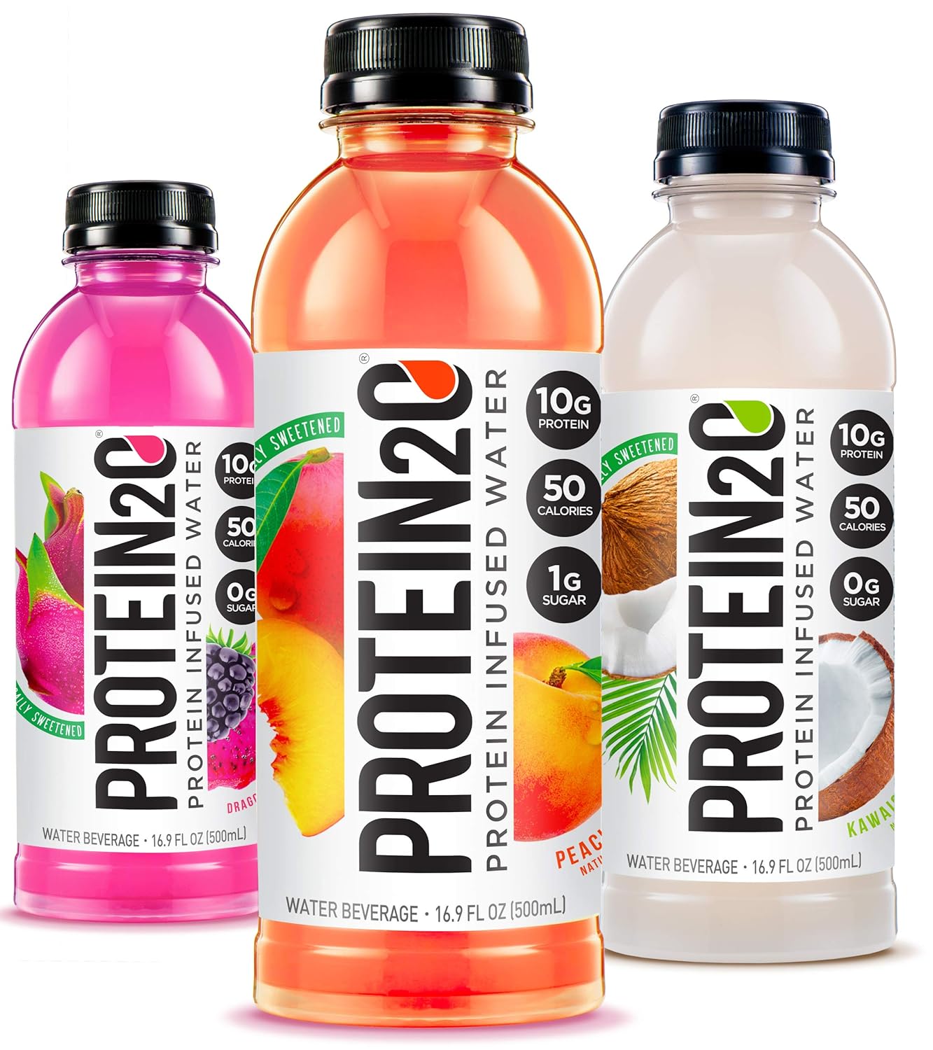 Protein2o Variety Pack: Whey Protein Infused Water (36 Bottles) - Assorted Flavors