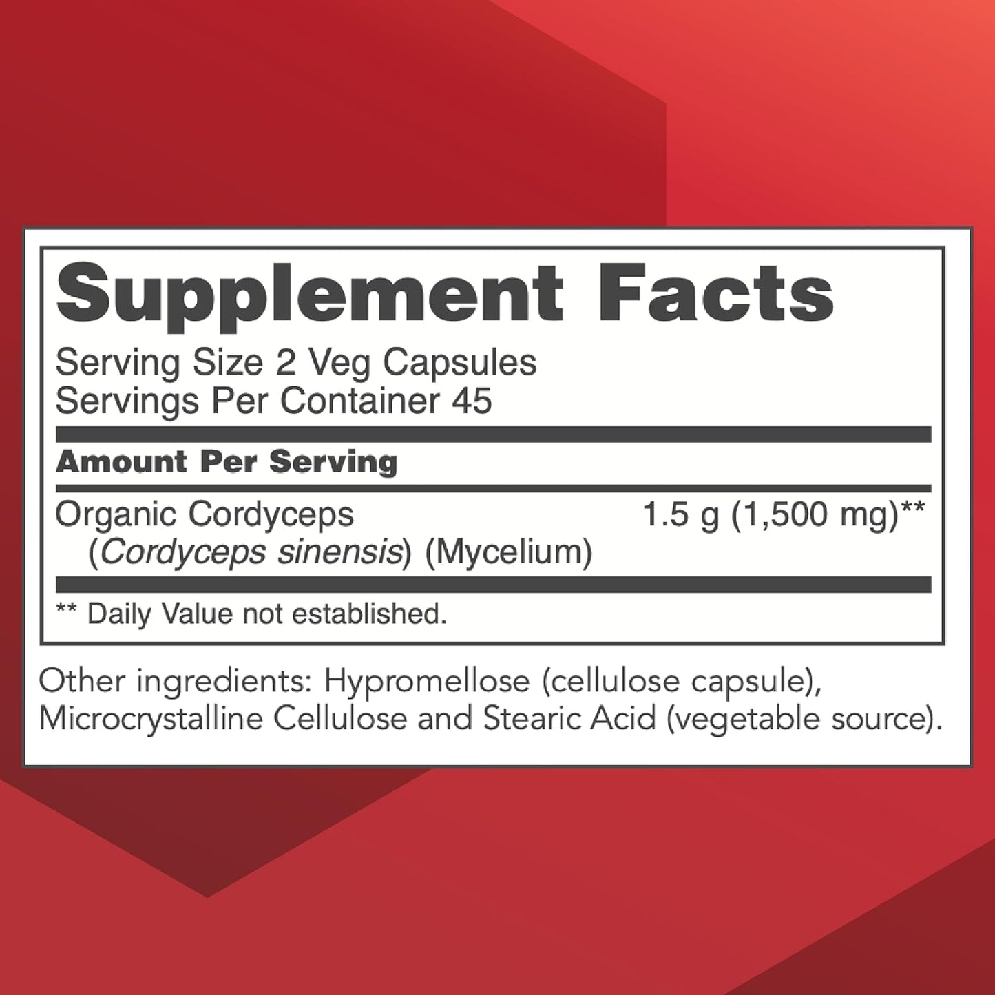 Protocol Cordyceps 750mg Capsules - Immune and Vascular Health Support - Non-GMO - 90 Veg Caps - Protocol for Life Balance