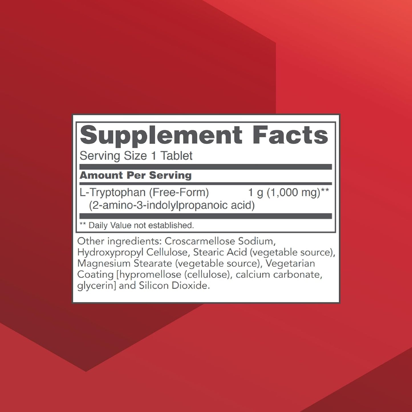 Protocol L-Tryptophan 1000mg Tablets for Sleep Support and Relaxation - 60 Count