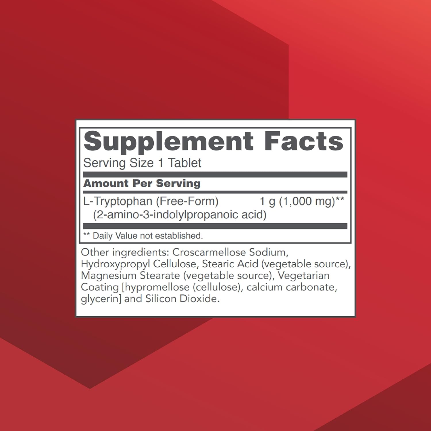 Protocol L-Tryptophan 1000mg Tablets for Sleep Support and Relaxation - 60 Count