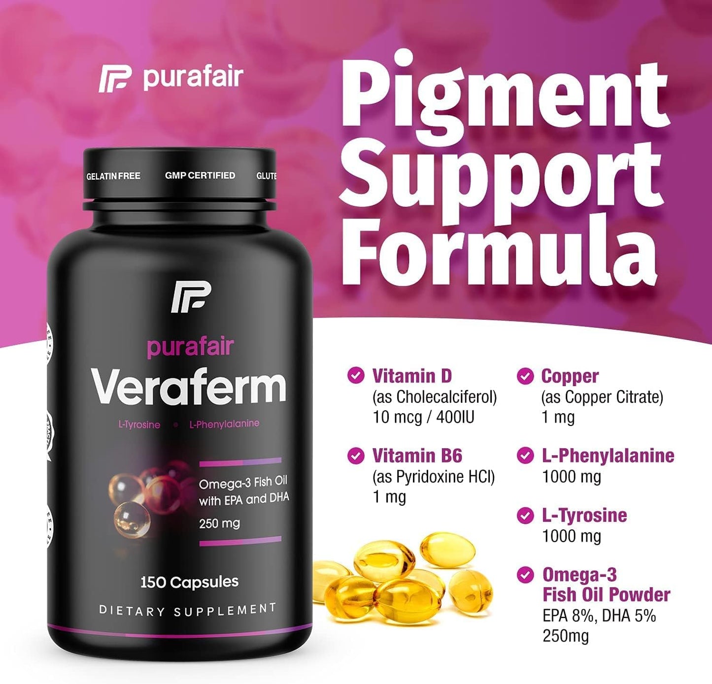 Purafair Veraferm for Vitiligo Treatment - Enhance Skin Pigmentation and Eliminate White Spots