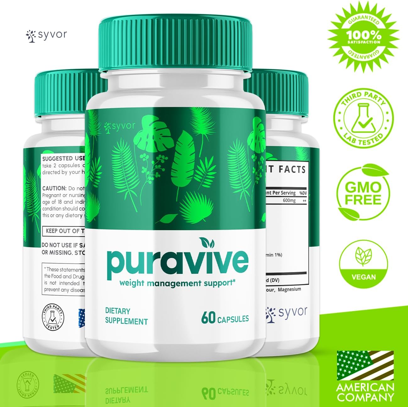 Puravive Maximum Strength Advanced Natural Multivitamin (3 Pack, 180 Capsules) with Exotic Rice Method Pills - Reviews & Formula Support