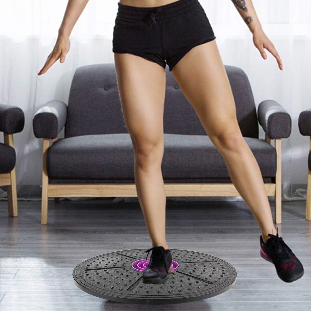 Purple Labyrinth Yoga Balance Board - Improve Core Strength with Balance Training Board for Yoga Stability