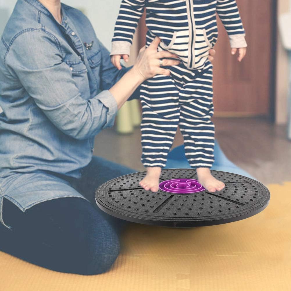 Purple Labyrinth Yoga Balance Board - Improve Core Strength with Balance Training Board for Yoga Stability