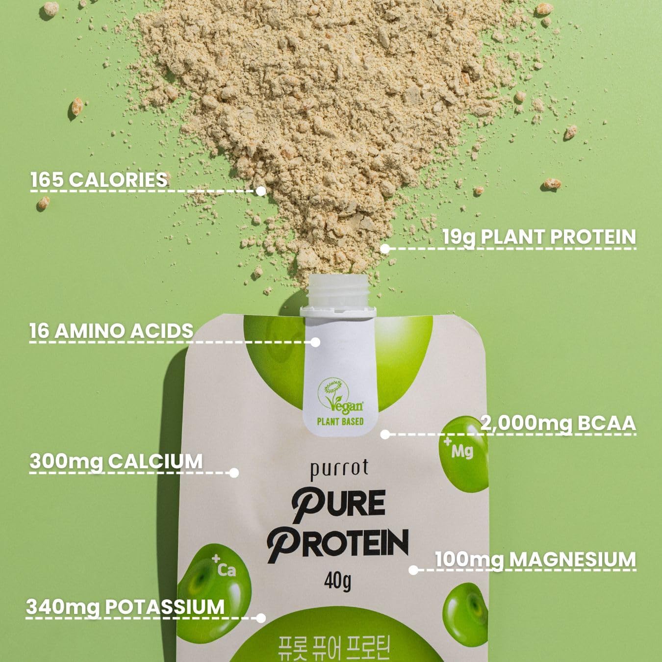 purrot Pure Protein Powder - Natural & High-Quality Source of Protein for Lean Muscle Growth and Recovery