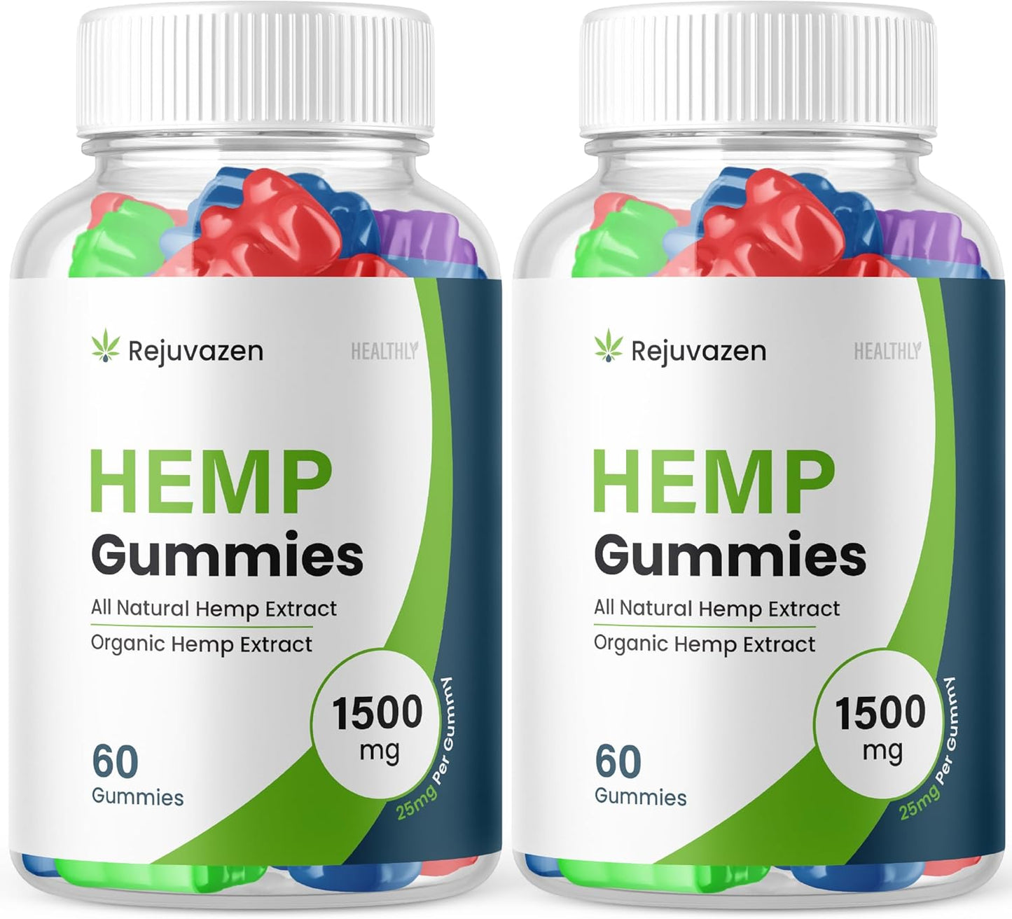 Purvia Rejuvazen metabolism booster Gummies - 2 Pack Blood Pressure Sugar Formula - High Potency Blend 1500mg (120 Gummies)