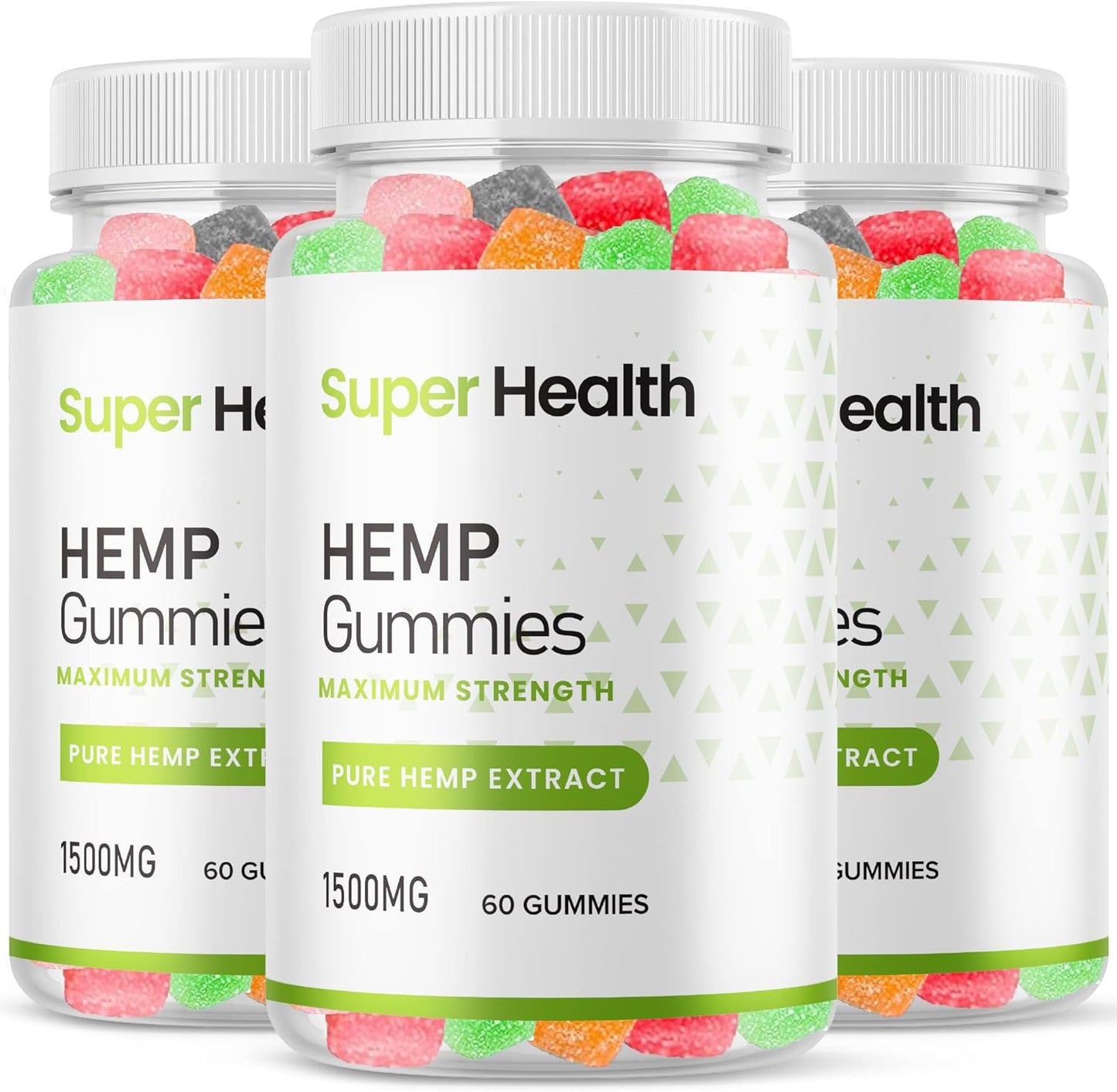 Purvia Super Health metabolism booster Gummies (3 Pack) - Official Formula - 25mg Per Gummy - 1500mg per Bottle - Assorted Flavors - Maximum Strength - New 2023