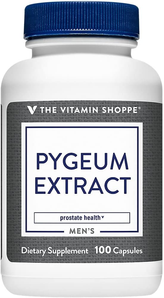 Pygeum Extract 25MG Capsules for Prostate Health - Standardized to 25% Phytosterols - 100 Count
