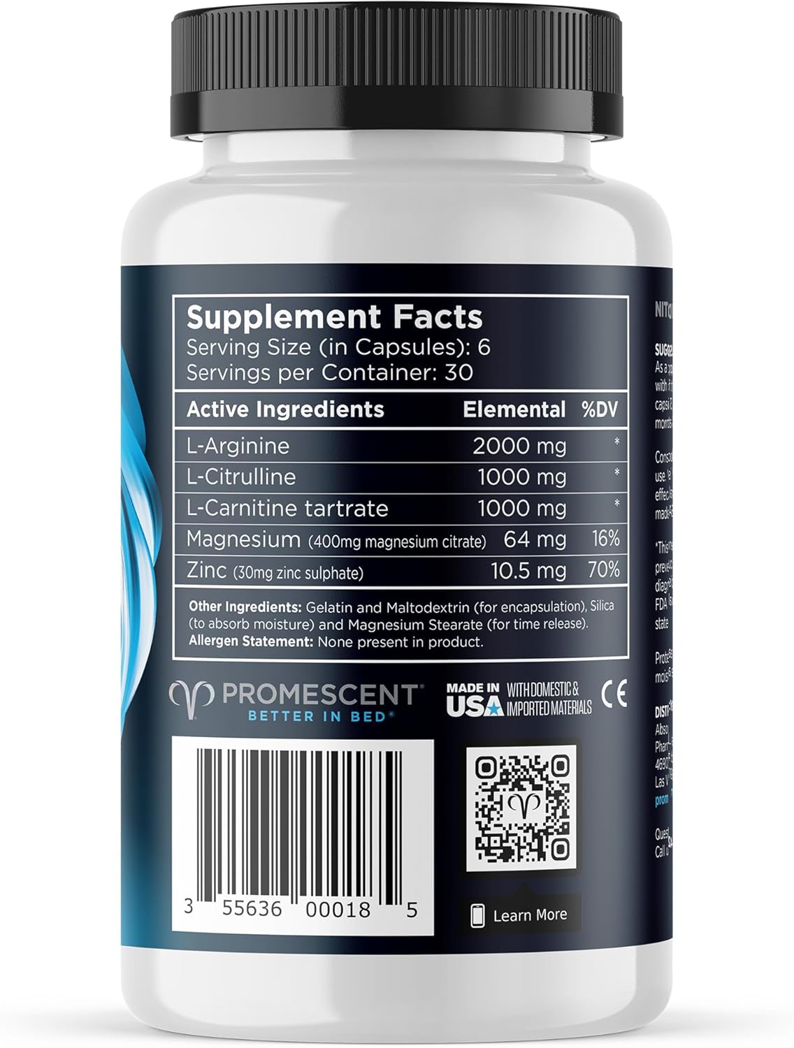 Quality Nitric Oxide Supplement with L-Arginine and Citrulline for Men, Strength & Stamina Enhancer with Tongkat Ali and Ashwagandha