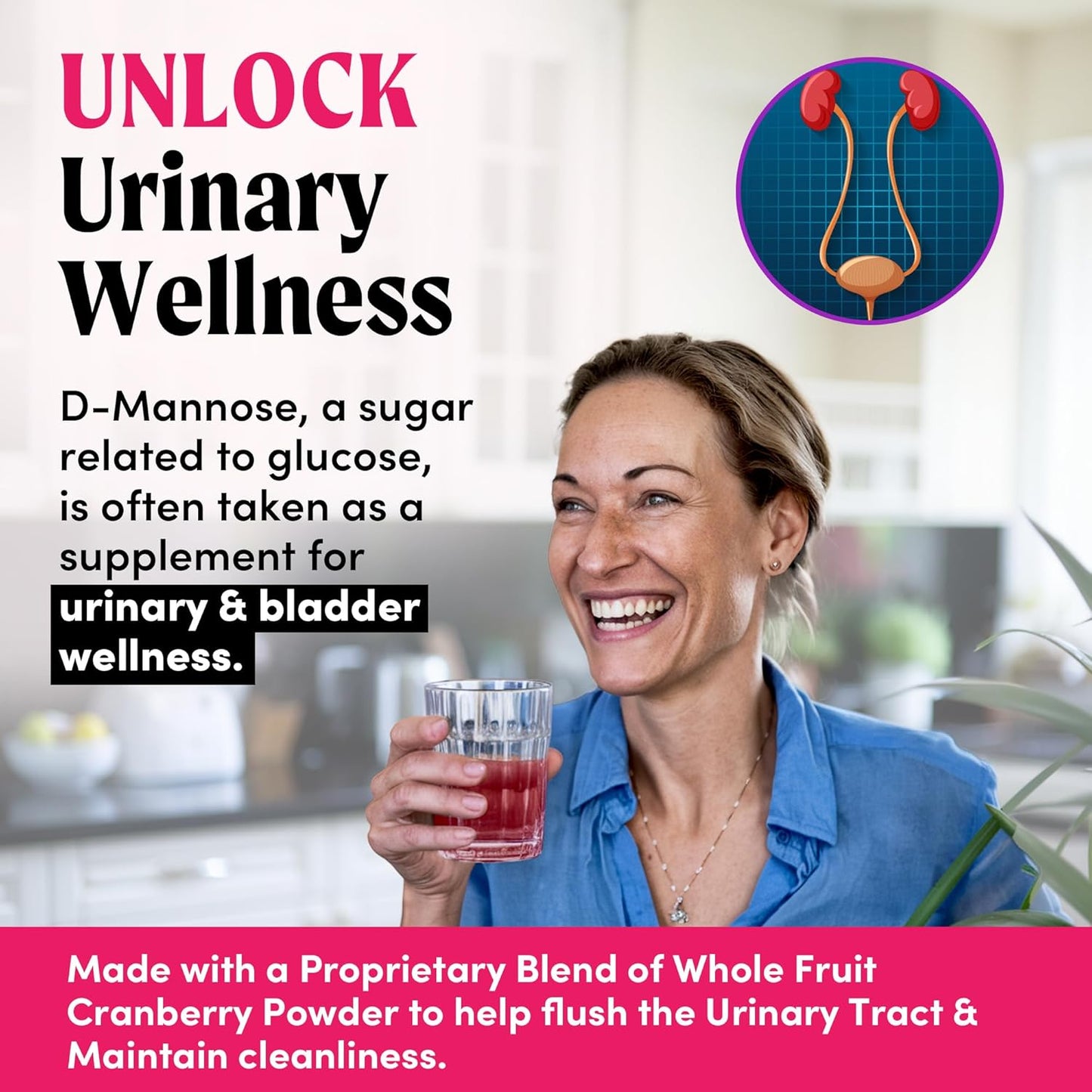 Quench UTI Relief Effervescent Tablets - Fast-Acting Urinary Tract Support - Natural Cranberry Flavor - Sugar-Free - 30 Tablets