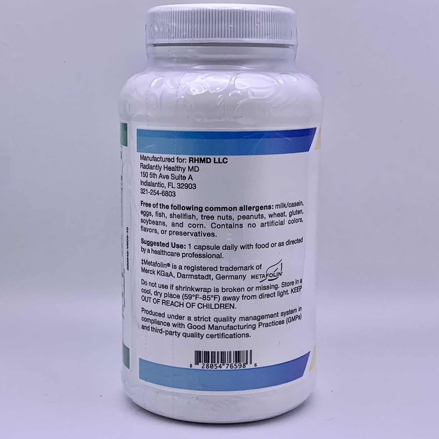 Radiantly Healthy RHMD Pure B Plus - 100 Capsules Dietary Supplement for Optimal Health