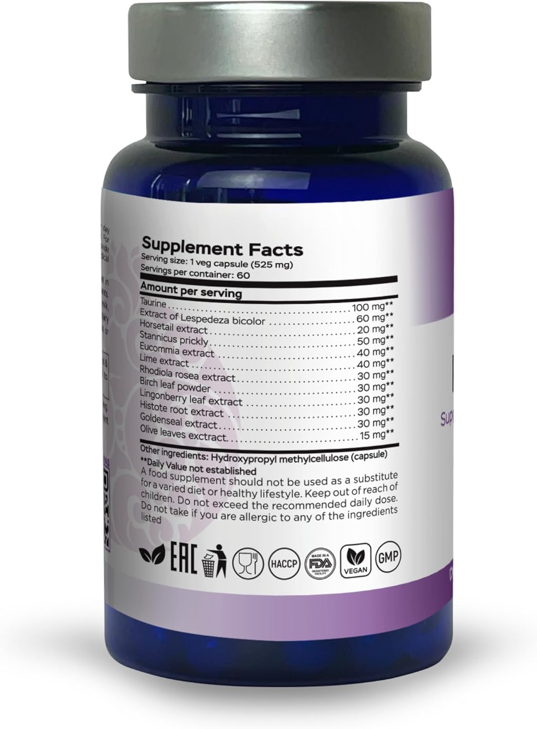 RaDoTech Edema Relief Support Capsules for Water Retention & Swollen Feet - 60 Vegetarian Capsules