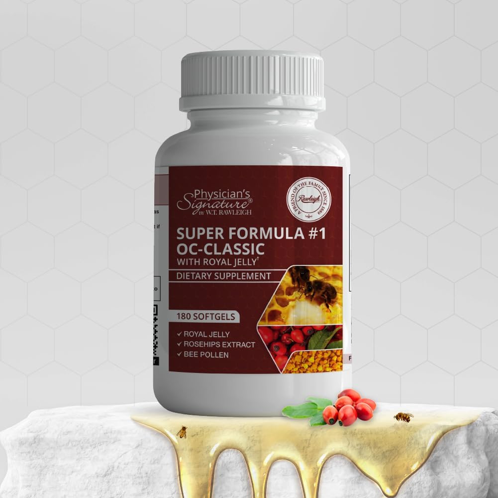 Rawleigh Super Formula No.1 OC-Classic: 180 Softgels - Heart Health Dietary Supplement with Royal Jelly