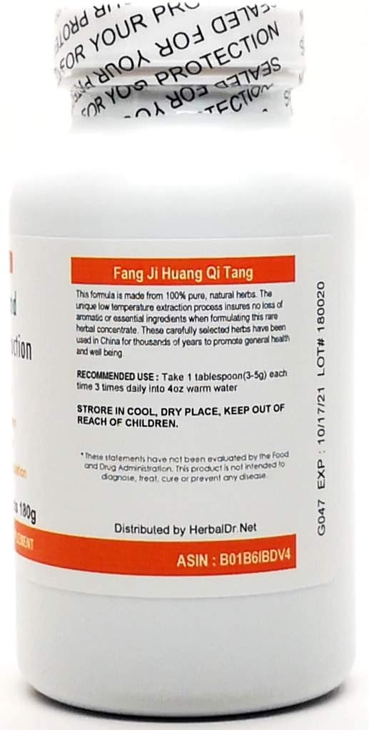 Ready-to-Drink HerbalDr.Net Stephania & Astragalus Decoction Extract Powder Tea 180g - Fang Ji Huang Qi Tang - 100% Natural